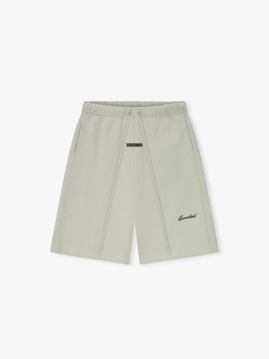 ESSENTIALS Relaxed Fleece Sweatshort With Piping