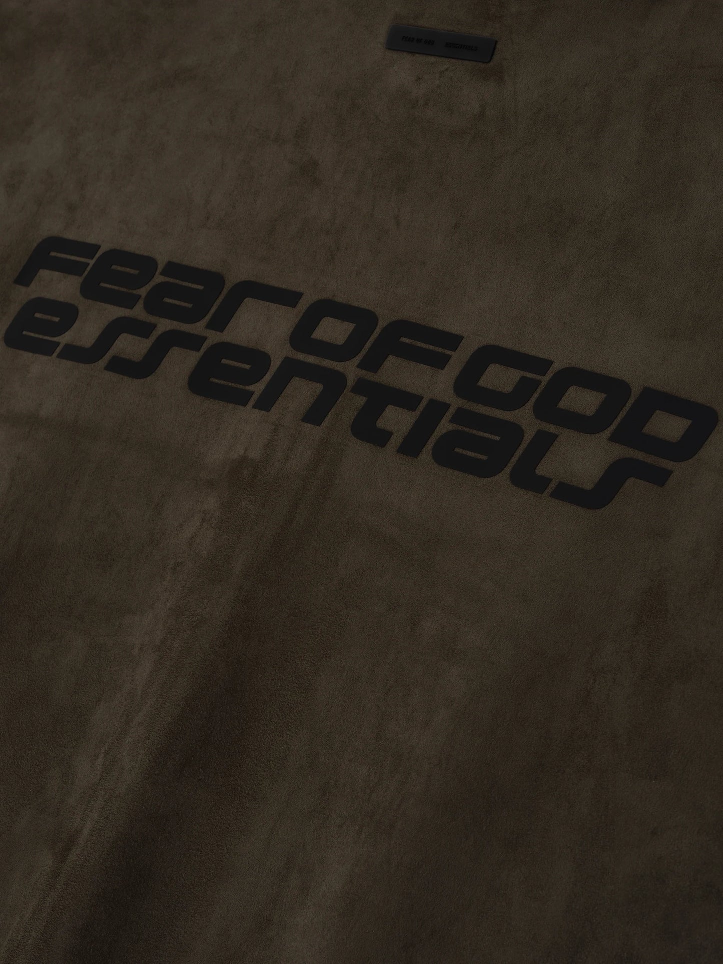 ESSENTIALS Suede Fleece High Neck 3/4 Sleeve Jacket