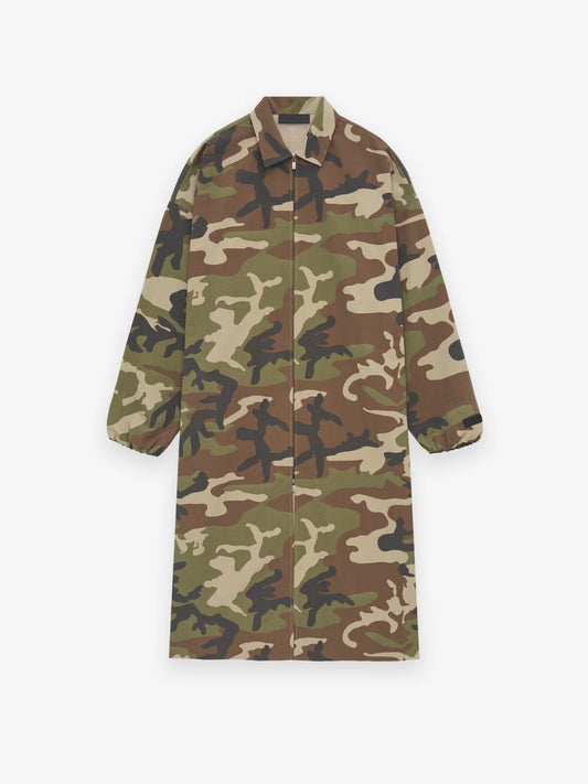 ESSENTIALS Military Nylon Trench Jacket