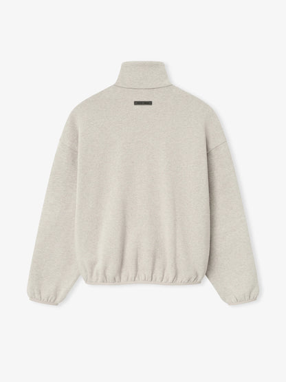 ESSENTIALS Modern Fleece Track Jacket With Piping