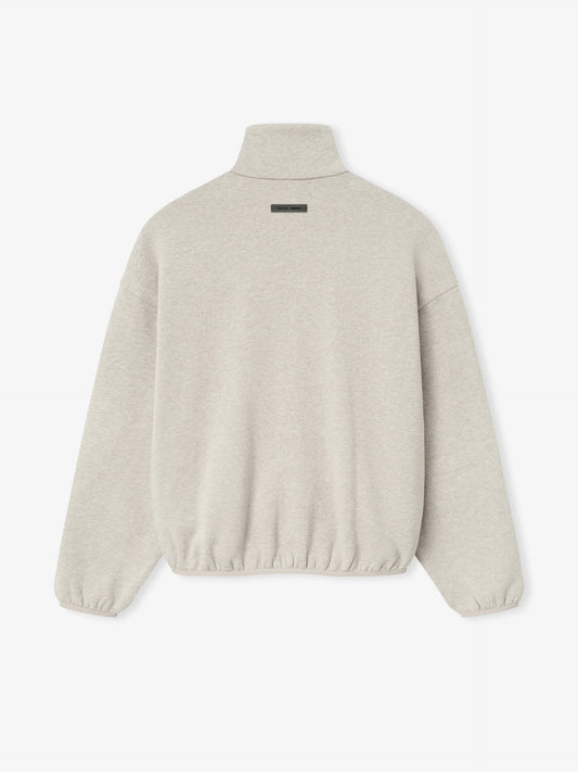 ESSENTIALS Modern Fleece Track Jacket With Piping