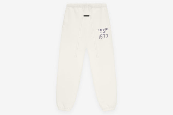 1977 Fleece Essential Sweatpant White