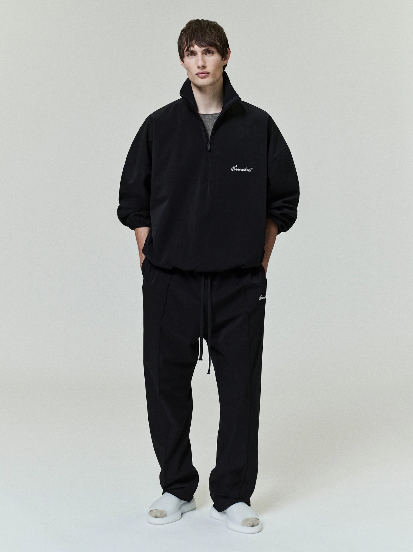 ESSENTIALS Sporty Nylon Relaxed Trackpant