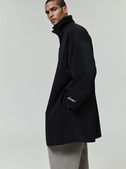 ESSENTIALS Sporty Nylon High Neck Jacket