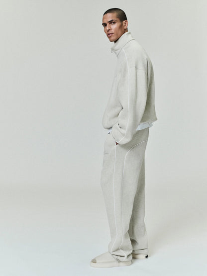 ESSENTIALS Relaxed Fleece Sweatpant With Piping