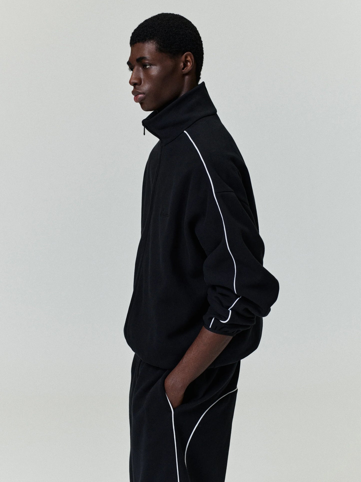 ESSENTIALS Modern Track Jacket With Piping