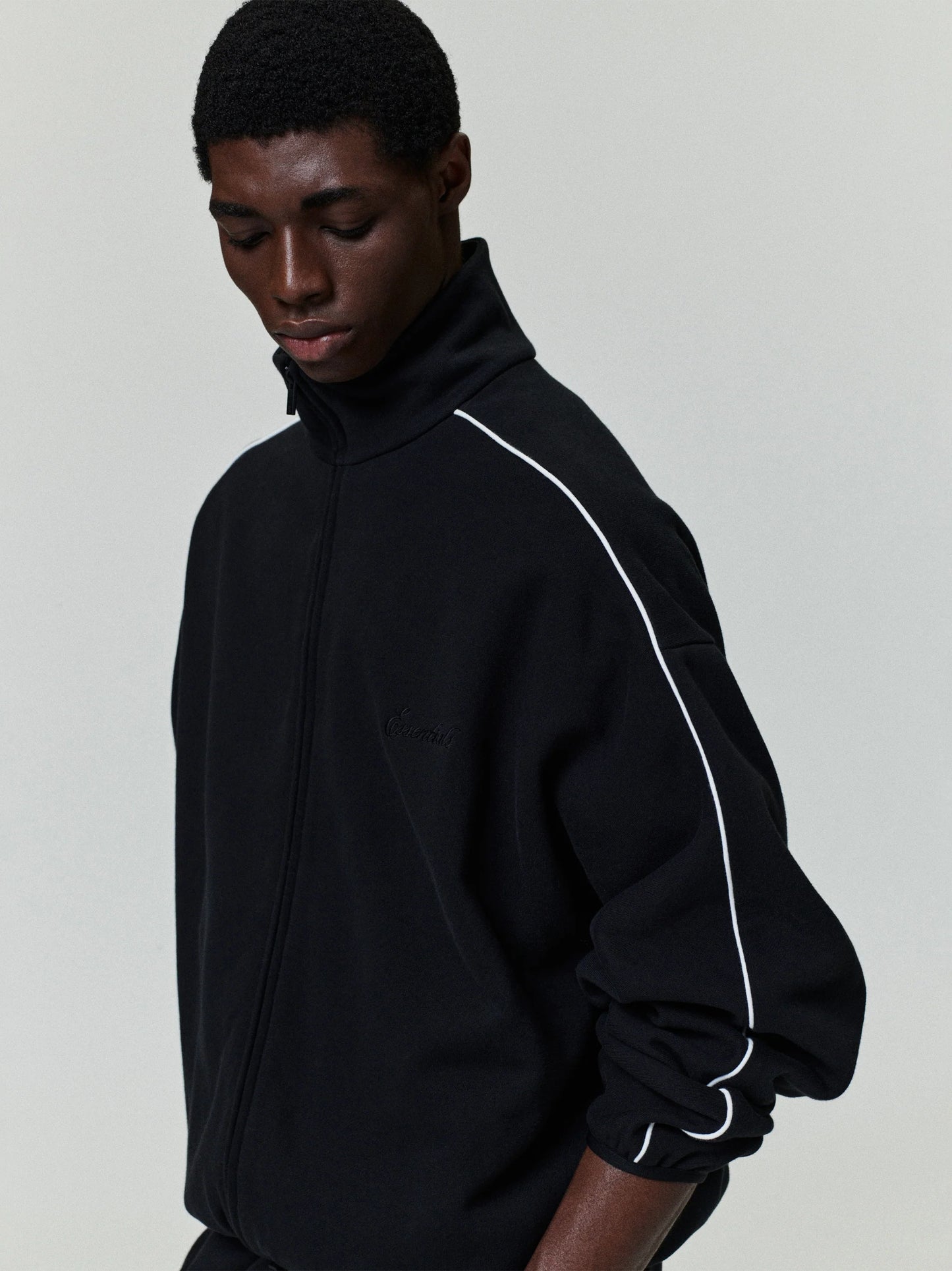 ESSENTIALS Modern Track Jacket With Piping